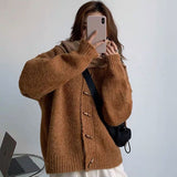 christmas outfit Dodobye Gentle knitted sweater women's coat artistic retro round neck lazy style cardigan autumn and winter top women clothing y2k tops