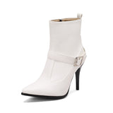 thanksgiving outfit Dodobye Sexy Women Ankle Boots Pointed Toe Stiletto 10CM Size 48 49 50 Fashion Party Female Shoes 33