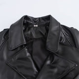 Black Friday Dodobye Autumn New Product Women's Fashion Design Versatile Retro Motorcycle Jacket Leather Jacket Short Jacket