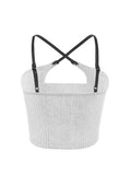 Dodobye Women's Camisole Spaghetti Strap Crop Top Vintage Y2k Summer Fashion Tank Top Sexy Hollow Out Sleeveless Off Shoulder Vest 2025