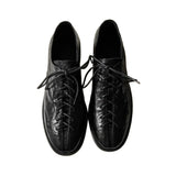 Dodobye Cow leather lace up oxford shoes women basic block Heel Women high heel derby shoes outdoor sneaker