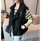 thanksgiving outfit Dodobye 2024 Spring And Autumn New Style Lamb Wool Chamois Leather Women's Vest Loose Fit Korean Version Versatile Fur Integrated Jacket