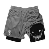 Dodobye 90s Streetwear Quick Dry Gym Beach Jogging Shorts Summer Outdoor Sportwear Men's Fitness Training Skinny Shorts Demon Print Shorts for Men