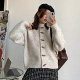 christmas outfit Dodobye Gentle knitted sweater women's coat artistic retro round neck lazy style cardigan autumn and winter top women clothing y2k tops