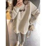 christmas outfit Dodobye Long-sleeved autumn and winter sweatshirt, round neck ins top, thickened new style, loose and lazy winter clothes women y2k top