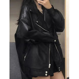 thanksgiving outfit Dodobye Maillard Leather Jacket Women's Autumn/winter Motorcycle Crop Top Black Cotton Thickened Vest Petite Size Fashion