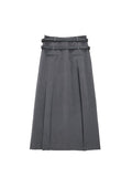 Dodobye Women's Grey Long Skirt Y2k Vintage Japanese Harajuku High Waist Pleated Skirt Goth Black A-Line Mini Skirt 2025 Summer Clothes