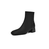 Dodobye Women Side Zipper Мартин сапоги Comfortable Mid Heel Ankle Boots Fashion Warm Winter Shoes Black Red White Women Boots