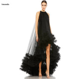 Dodobye Mesh O-Neck Loose robes de soirée Tiered Ruffle Sleeveless Floor-Length Evening Dresses Foraml Evening Wedding Dress-(PRE-ORDER)