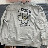 christmas outfit Dodobye Gray puppy sweatshirt women's coat loose autumn new clothes hooded top plus velvet  sweatshirts  hoodies women