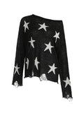 Dodobye Star Print Oversized Sweaters