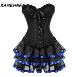 Dodobye Japanese Harajuku Wedding Dress Bridal Gown Strapless Top Sexy Mini Pleated Skirt Retro Y2K Fairy Gothic Two Piece Sets