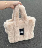 Dodobye Zaina Faux Fur Tote Bag