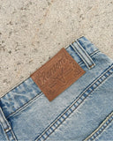 Dodobye 90s Streetwear Y2k Gothic Heavy Industry Letter Embroidery Patch Jean Mid Rise Harajuku Street Punk Casual Wide Leg Light Blue Light Blue Jeans