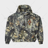 thanksgiving outfit Dodobye High Street Harajuku Camouflage Oversized Sweatshirt American Retro Embroidered Hoodie Men Hip Hop Trendy Brand Street Clothing