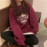 christmas outfit Dodobye Brooklyn Graphic Crew Sweatshirt