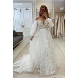 Dodobye Customized White Embroidery Lace Puff Sleeve Wedding Dresses Strapless A-line Vestidos De Fiesta Prom Party Dress 2025-(PRE-ORDER)