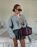 Black Friday Dodobye Knitted Long Sleeved O-neck Casual Pullover Fashion Solid Color Versatile Elegant Women's Sweater Commute High Street Autumn Top