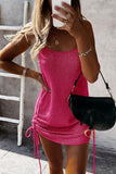 Dodobye-Fashion Sleeveless Lace-up Mini Dress