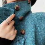 Dodobye 100% Wool Coat Women Full Sleeve Loose Long Cashmere Coat 2025 Autumn Winter Lady Commute Overcoat Lapel Belt Jacket