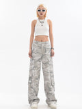 Dodobye Y2K Cargo Pants Women's Baggy Pants 2025 Autumn Streetwear Oversized Trousers Hip Hop Vintage Casual Loose Camouflage Sweatpants