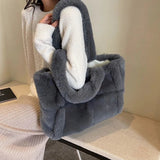 Dodobye Arden Faux Fur Plush Bag