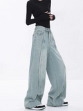 Dodobye Women Blue Y2k Baggy Jeans Harajuku 90s Aesthetic Denim Trousers Japanese 2000s Style Oversize Jean Pants Vintage Trashy Clothes