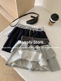 Dodobye Autumn Y2k Vintage Two Piece Set Women Slim Casual Retro Cake Mini Skirt Suit Female Korean Fashion Elegant Skirt Set 2025 New