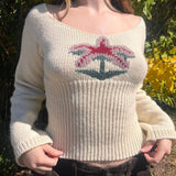 Dodobye Tara Palm Knit Sweater