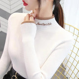 Dodobye Turtleneck Sweater 2025 Autumn Winter Women Sweater Long Sleeve Fashion Korean Knit Pullovers Bottoming Shirt Casual Tops