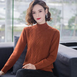 Dodobye Fashion Women Turtleneck Sweater Autumn Winter Long Sleeve Pullovers Office Ladies Clothing Soft Knitted Jumpers  Pull Female