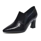 Dodobye 2024 Spring and Autumn New Fashion Pointed Outwear Solid Color Versatile Black Large Women's Shoes High Heel Single Shoe Women