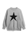 Dodobye-Vintage Star Jacquard Crew Neck Sweater