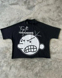 Dodobye Harajuku Gothic Cartoon Anime Pattern Printed Oversized T-shirt  Round Neck Cotton Short Sleeve Y2K Top Street Wear T-shirt