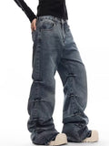 Dodobye Women Blue Baggy Y2k Jeans Harajuku Oversize Denim Trousers Y2k 90s Vintage Japanese 2000s Style Jean Pants Trashy Clothes 2025