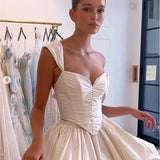 Dodobye Customized White Spaghetti Strap Strapless Prom Dresses Taffeta vestidos de noche Trailing Backless Formal Evening 2025-(PRE-ORDER)