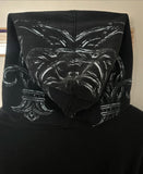 Dodobye Affliction Fashion Hoodie Retro Y2K Gothic Skull Oversize Zipper Hoodie Men Women Hip Hop Casual Sweatshirt Personality Hoodie