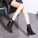 Dodobye 2025  Spring Autumn High Heels Women Ankle Boots  Short Boots High Heel Shoes Small Plus Size