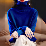 Dodobye Turtleneck Pull Knitted Sweater Autumn Winter Clothes Long Sleeve Jumper Women Streetwear Skinny Solid Basic Soft Sweater