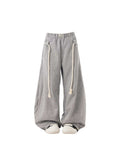 Dodobye Women's Grey Pants Baggy Aesthetic Oversize Pants Harajuku Sweatpants Japanese 2000s Style Y2k Vintage Trousers Trashy Clothes