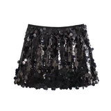 Dodobye Ladies Sequin Mini Skirt Women Sexy Luxury High Waist Skirts Woman Summer Womens Skirts Streetwear Glitter Short Skirt Female