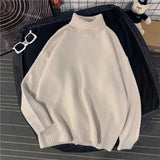 Black Friday Dodobye Zoki Y2K Autumn Turtleneck Knit Sweater Women Fashion Korean Preppy Solid All Match Pullover Bf Harajuku Casual Warm Jumper New