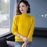 Dodobye Fashion Women Turtleneck Sweater Autumn Winter Long Sleeve Pullovers Office Ladies Clothing Soft Knitted Jumpers  Pull Female