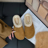 Dodobye Spring Summer Slippers Soft Flax Simple Cute Warm Home Men Women House Floor Indoor Slides Fur Cross Fat Dudu Shoes Room Flat