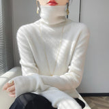 Black Friday Dodobye Casual Simple Knitted Solid Turtleneck Women Korean Slim Fit Warm Soft Pullover Sweaters Female Autumn Chic Daily Knitwear