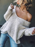 christmas outfit Dodobye Long Sleeves Loose Hollow Solid Color Round-Neck Knitwear Pullovers Sweater Tops