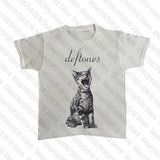 Dodobye Aesthetic Short Sleeve T-Shirt Y2k Clothes Gothic Emo Girl Croped Tops Fun Kitten Print Vintage Women Casual Baby Tee Streetwear