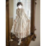 Dodobye Bisque Doll Tulle Jumper Skirt And Ruffle Blouse (Pre-Order Item: Shipped Within 30 Days)