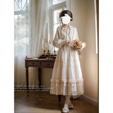 Dodobye Bisque Doll Tulle Jumper Skirt And Ruffle Blouse (Pre-Order Item: Shipped Within 30 Days)