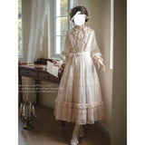 Dodobye Bisque Doll Tulle Jumper Skirt And Ruffle Blouse (Pre-Order Item: Shipped Within 30 Days)